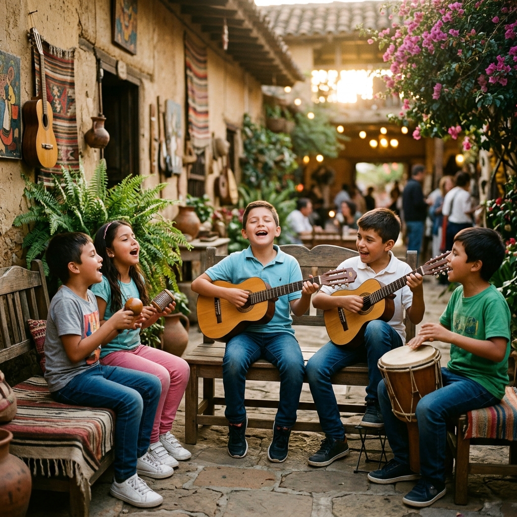 Niños de la Escuela Colombia Canta y Encanta